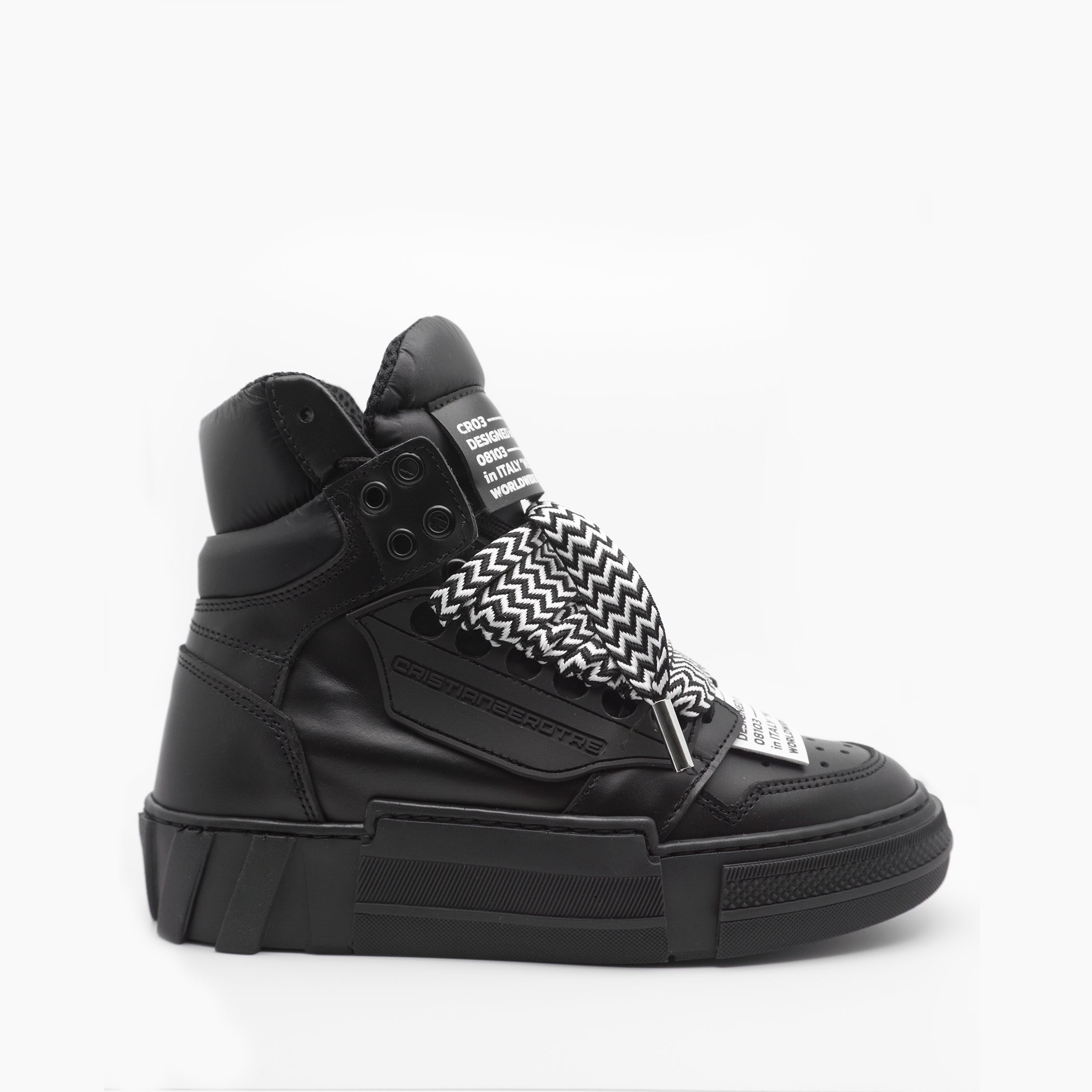 Black Cristian with logo laces